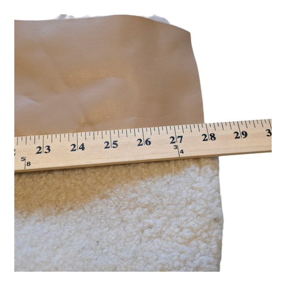 Steve Madden Coat Womens XS Willow Sherpa Faux Fur Color Block Mixed Media Warm - Picture 11 of 12